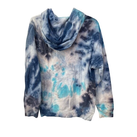 Independent Trading Company Tie Dye Pullover Sweatshirt Medium Blue Artsy Comfor - Picture 2 of 7